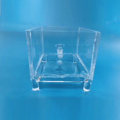 Quick Damp Rinsing Baths Quartz Wafer Chemical Processing Tank Quartz Cleaning Tank