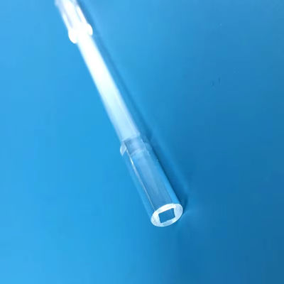 Quartz Glass Tube With Round Outside and Square Inside