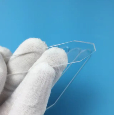 Rectangle Sight Glass Plate For Laser Spare Parts Cerium-Doped Quartz Material