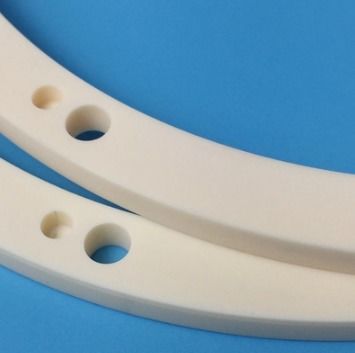 White Annular Perforated Ceramic Part Ultimate Choice for Industrial