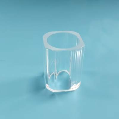 Stable Structure Fused Quartz Machining Precision Dimension Glass Component 18×13×21mm
