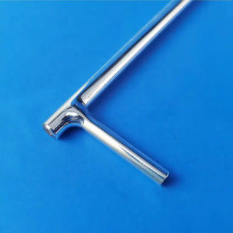 1100 Degree Work Temperature Silver-coated Quartz Glass Tube With Polished Or Frosted Surface