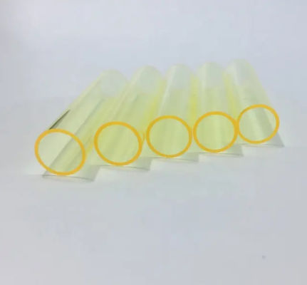 Density 6.91g/cm3 Samarium-Doped Quartz Glass Tube In Polished Or Frosted Finish For Industrial