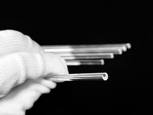Semi Circular Transparent Quartz Capillary Tube High Temperature Resistant For Semiconductor