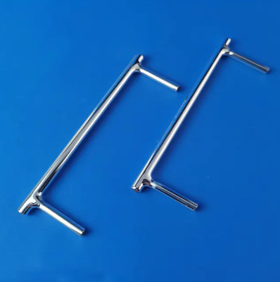 1100 Degrees Processing Temperature Silver Plated Quartz Tube With Polished Or Frosted Surface Finish